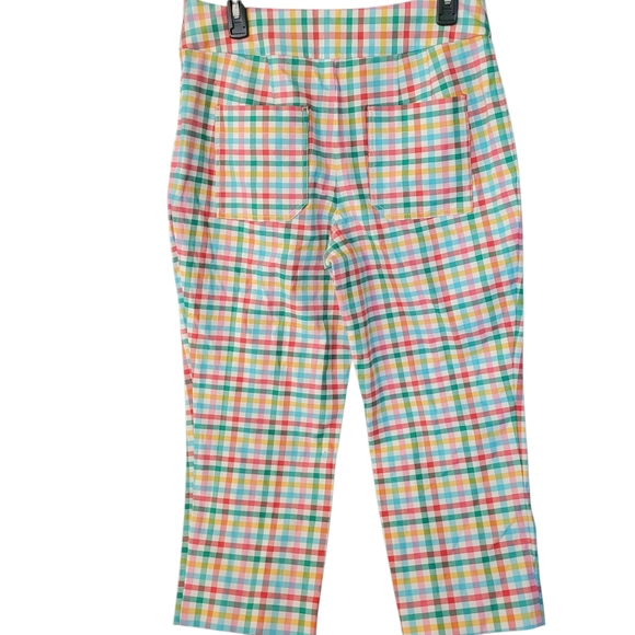 NWT Maeve Anthropologie Grace Gingham Capri Pants - 10.    Y77 - Picture 8 of 13